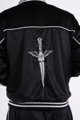 Hoodfame Kadife Fermuarlı Sweatshirt