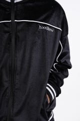 Hoodfame Kadife Fermuarlı Sweatshirt