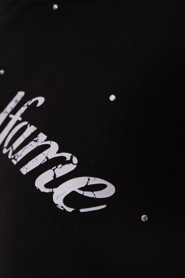 Hoodfame Full Rhinestone Taşlı Sweatshirt