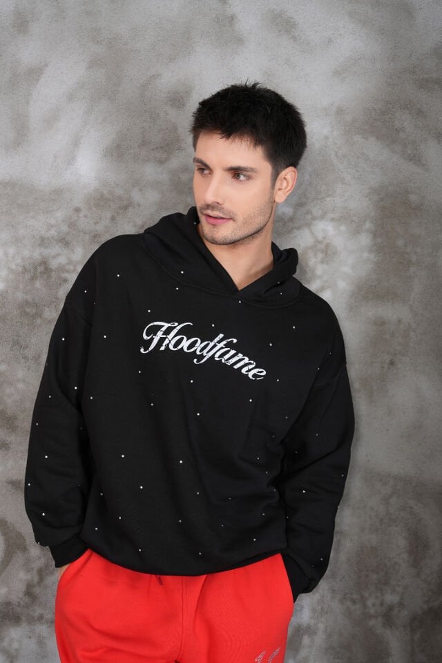 Hoodfame Full Rhinestone Taşlı Sweatshirt