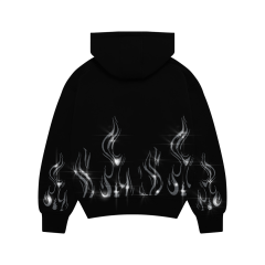 Flame Rhinestone Taşlı Sweatshirt