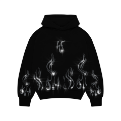 Flame Rhinestone Taşlı Sweatshirt